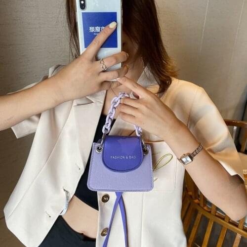 Summer Color Youth Ladies Simple Versatile Bag Women Mini Crossbody Bag Hit Color PU Leather Luxury Designer Shoulder Bag