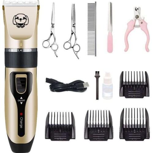 Dog Hair Clippers Professional Pet Dog Hair Trimmer Dog Grooming Tool Rechargeable Low-noise Pets Cat Animal Hair Cutter Machine