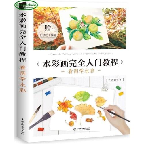 New Booculchaha Watercolor painting tutorial book: a graphic guide for beginners learning watercolor skills with pictures