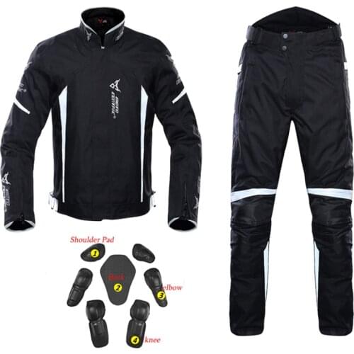 Autumn Winter Motorcycle Jacket sets Waterproof Windproof moto jacket Jersey pants Moto Suit Touring Clothing Jaqueta Motoqueiro