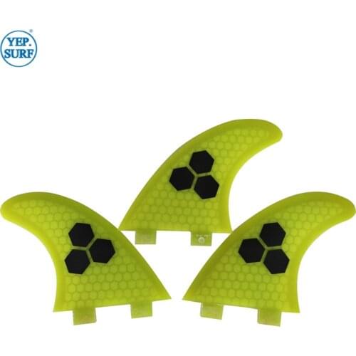 Surf Fins FCS G7 Fin Honeycomb Surfboard Fin Yellow color surfing fin Quilhas thruster surf accessories