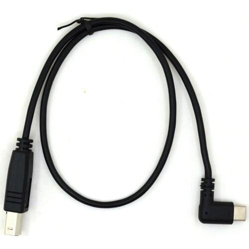 Right Angle USB-C USB 3.1 Type C Male Connector to USB 2.0 B Type Male BM Data Cable 50cm For Printer Scanner Fax HUB HDD