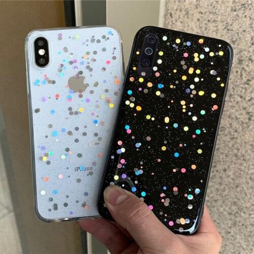 Luxury Flash Laser Dot Starry Sky Case For Samsuang Galaxy A10E A20E A10S A20S A30S A50S Case