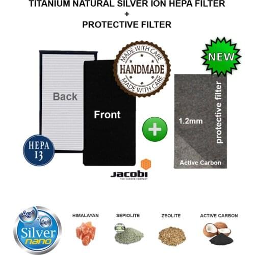 Samsung AX022 AX20H AX30J KJ250-K3026PW Air Purifier Compatible Hepa Carbon Combined Filter Silver Ion Protective Filter