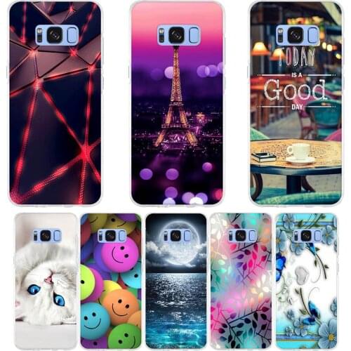 For Coque Samsung Galaxy S8 G950F G9500 Case Silicone Cute Back Cover for Samsung S8 5.8"Fundas for Samsung Galaxy S8 Case Cover