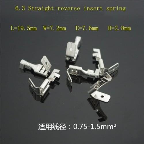 6.3 In-line male and female back inserts