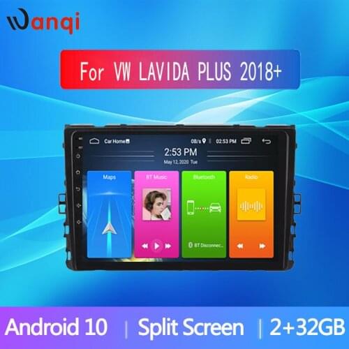 Wanqi 10.1 inch Android 10 GPS navigation 2Din player for VW Volkswagen LAVIDA PLUS 2018+ touch screen radio multimedia player
