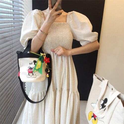 High Waist Hip A Line Long Robe Square Collar Sexy Clavicle Exposed Dress Women Pullover Puff Short Sleeve Solid Vestidos платье