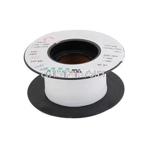 0.7mm OD 305 Meter 150V High Insulating Heat Non-stick PTFE Tubing Tube