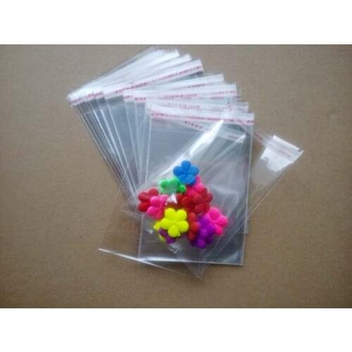 1000PCS 8*12cm Clear Resealable Cellophane/BOPP/Poly Bags Transparent Opp Bag Packing Plastic Bags Self Adhesive Seal for gift