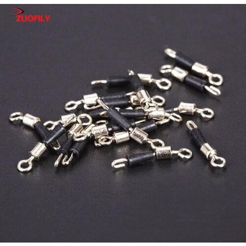 30pcs Fishing Swivels Ball Bearing Swivel Solid Rings Fishing Connector rolling swivel fishing Hook Accessories