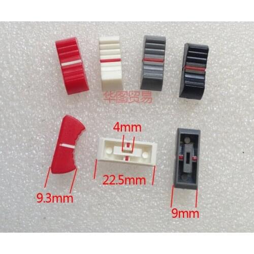 4pcs small straight slide potentiometer fader cap / micro small mixer fader knob caps / audio volume switch adjustment button
