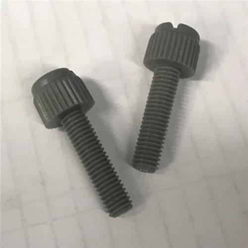 5Pcs M8 PVC knurling Hand screws Slotting One word Acid alkali resistant preservative bolt plastic Screw 10mm L