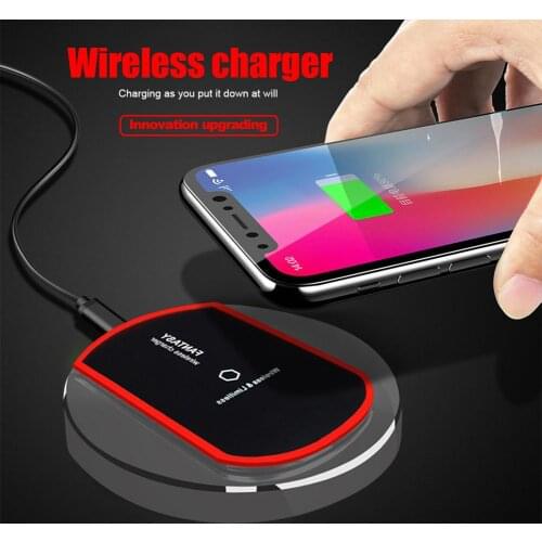 K9 QI Wireless Charger For Iphone 8 Plus Iphone X Samsung S7 Edge S8 Plus Wireless Charger Pad For Home Office