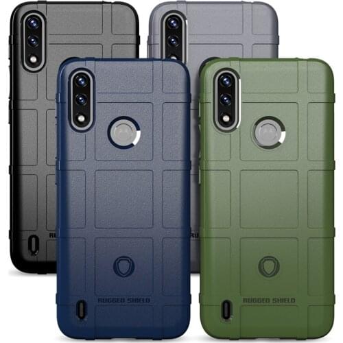 For Moto E7 Power Case Rugged Armor Shockproof Cover For Motorola Moto E7 Power Soft Silicon Button Protection