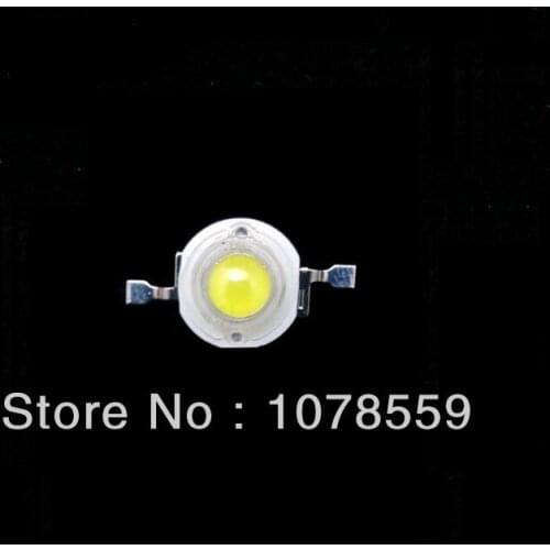 Epistar White/Warm white50Pcs 1W High Power Epistar Led Lamp Beads 100-110 lm Led Chip Beads Lighting Free Shipping