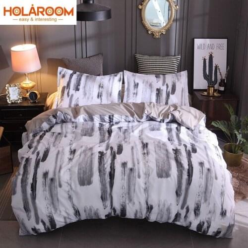 2/3Pcs Duvet Cover Set Polyester Fabric Bedding Set Duvet Cover Quilt Cover Pillowcases EU/AU Size Plain Comforter Bedding Sets