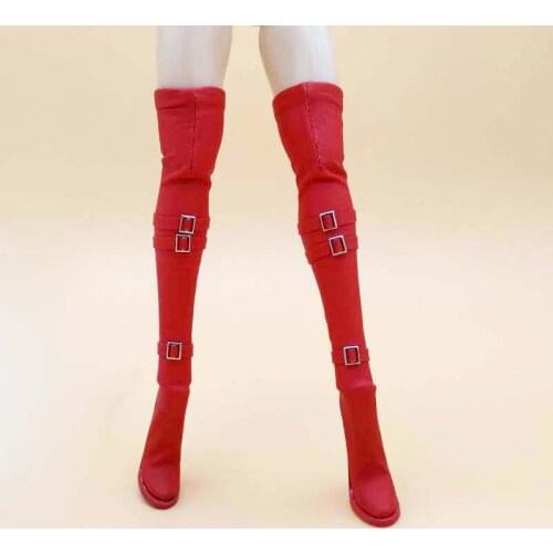1/6 Scale Red High Heel Boot Female Soldier Shoes 2B Sister Neil Mechanical Era 12in Medium Small Chest Model Toy action Figure