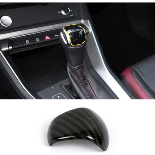 Car Gear Shift Knob Head Decoration Cover Trim Sticker For Audi Q3 2019 Car Styling Accessory