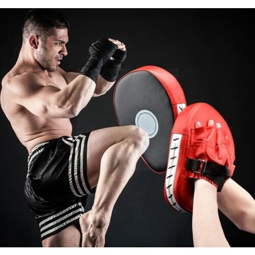 Outdoor Mens Punching Kicking Palm Hook & Jab Strike Pads Muaythai For Focus Training of Karate Glove Tool Mitt Boxing Tar V4Y8
