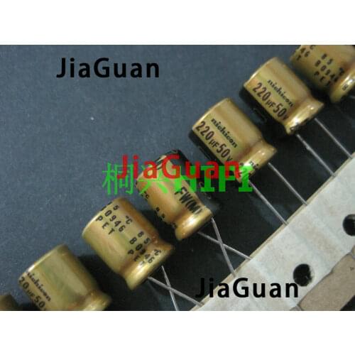 20pcs NEW NICHICON FW 220UF 50V 10X12.5MM audio 220uf/50v Electrolytic Capacitor 50V220uF filter amplifier 50v 220uf
