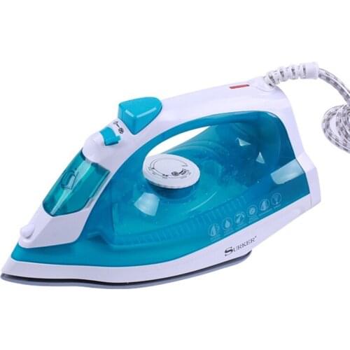 Surker Portable Mini Electric Garment Steamer Steam Iron For Clothing Iron 1600W Adjustable Ceramic Soleplate Iron Ironing