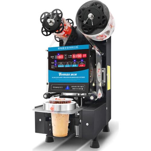 Commercial Bubble Tea Cup Sealer Automatic Sealing Machine Electricl Packing Coffee Cup Sealing Machine Pressure Cup Sealer