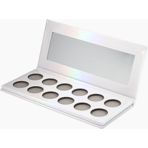 50 Pieces Custom Packaging Empty Eyeshadow Palette Private Label Matte Shimmer Glitter Eye Makeup Make Your Own Pallete + Shades