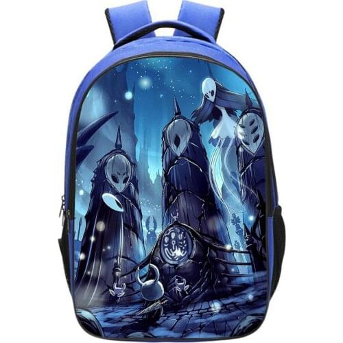 Game Hollow Knight Backpack Boys Girls Bags Children Small School Bag Teens Cartoon Knapsack Unisex Kawaii Rucksack Mochila