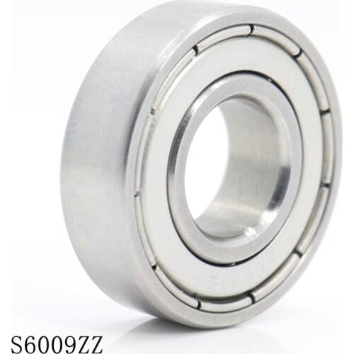 S6009ZZ Bearing 45*75*16 mm ( 2PCS ) ABEC-1 S6009 Z ZZ S 6009 440C Stainless Steel S6009Z Ball Bearings