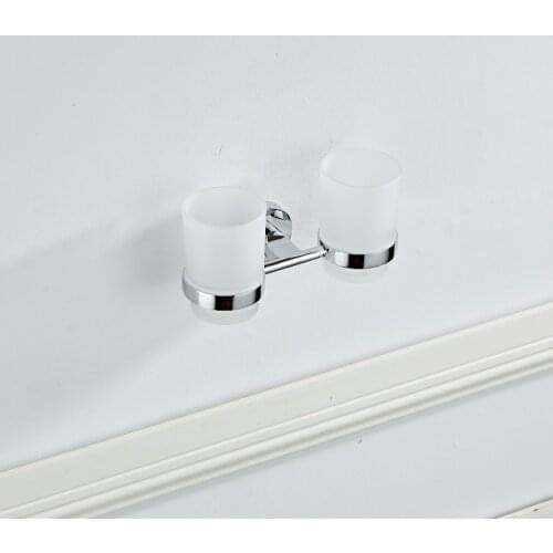 SmileMonkey New Double cup holders bathroom toothbrush toothpaste tumbler holders cup & tumbler holders Bathroom Accessories