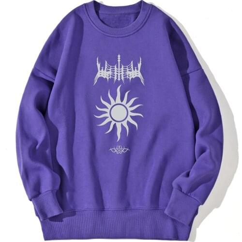 Printing Kpop Sweatshirt Mens Long Sleeve Casual Tops Clothing Outwear Leisure Pullovers Autumn Round Neck 2020 Supoleron Hombre