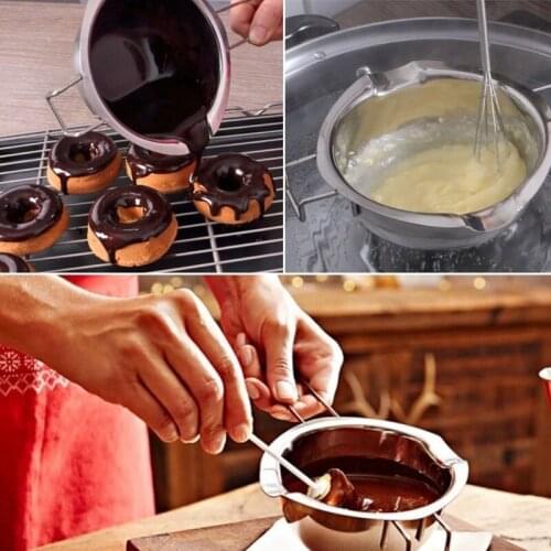 Stainless Chocolate Butter Melting Pot Pan Home Kitchen Milk Bowl Double Boiler Dessert Tools