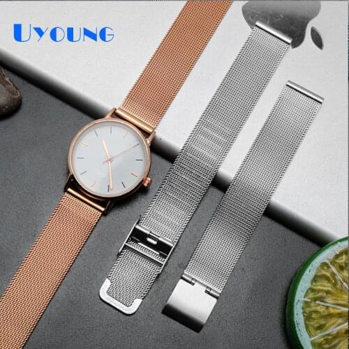 General Quick Release Watch Strap universal Milanese Magnetic Closure Stainless Steel Watch Band Replacement Strap 6mm 8mm 10mm