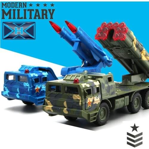 Alloy military model, simulated rocket launchers, anti-aircraft guns,alloy pull back Missile truck cars,free shipping