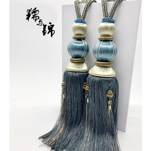 European-Style High-End Curtain Tassel Strap Decoration Tassel Bedroom Living Room Lace-up Drawstring Storage Rope Ribbon