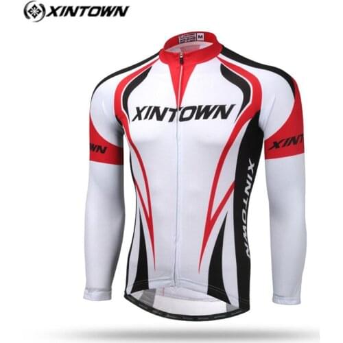 Xintown Men Cycling Jersey Long Sleeve 2017 pro team Cycling Clothing mtb Bike Jersey Reflective Riding Bicycle Cycle Clothing