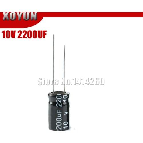 10PCS Higt quality 10V2200UF 10X17mm 2200UF 10V 10*17 Electrolytic capacitor