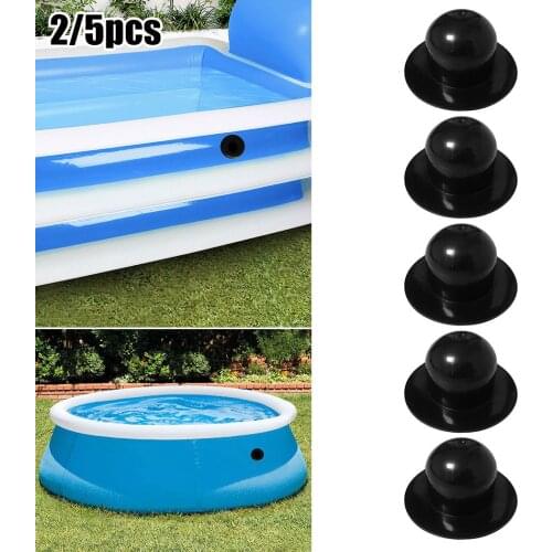2/5 Pack Swimming Pool Filter Pump Strainer Hole Plug Water Stopper For INTEX Home Swimming Pool Bottom Stopper Leakproof