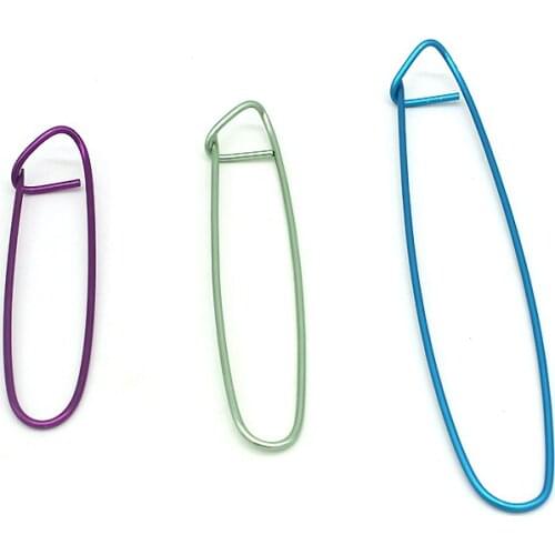 3Pcs Aluminum Crochet Knit Knitting Needle Sweater Stitch Holder Yarn Craft L/M/S DIY Apparel Sewing Fabric Sewing Needles