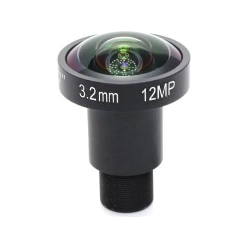 4K Lens 12Megapixel Fixed M12 Lens 3.2mm 160 Degree 1/1.7 inch For IMX226 4K IP CCTV camera or 4K Action Camera