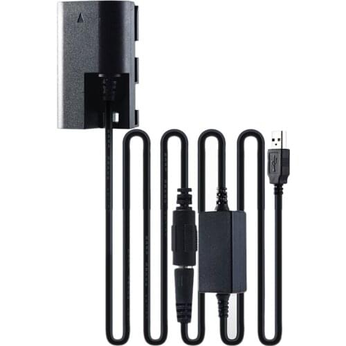 NEW-DC Coupler,LP-E6 Dummy Battery Set for EOS 5D2 5D3 5D4 6D 6D2 60D 7D 7D2 70D 80D 90D Replacement Power Adapter