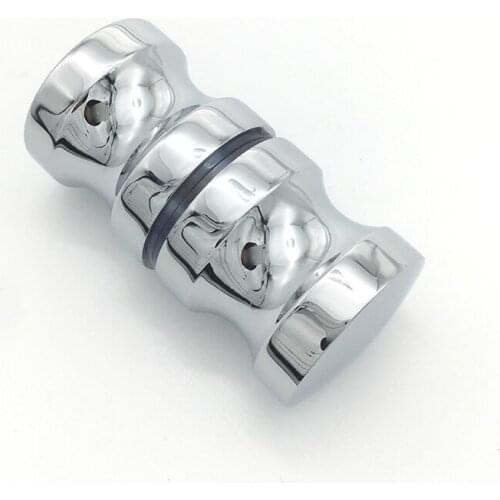 Aluminium Door Handle 1.1 "Dia Single Glass Door Button Bathroom Shower Box Shower Case Handvat W/Screen Home Hardware