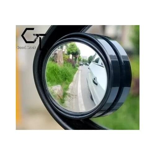 Car small round mirror Small Round Rear View Mirror Wide Angle Mirror Adjustable 2pcs/lot Accessories