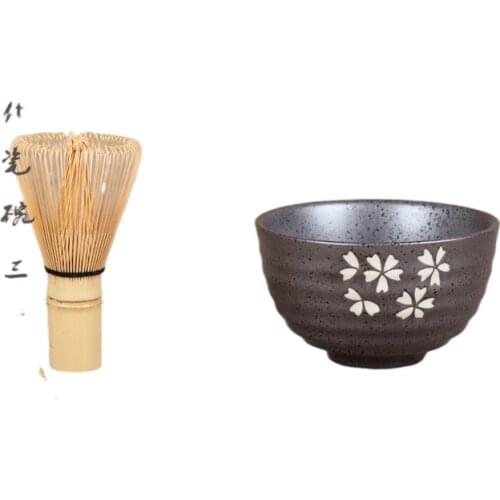 Bamboo tea brushing tea bowl set, one hundred and eighty bons, Tokoho and several ears, tea ceremony bowl, and matcha tools