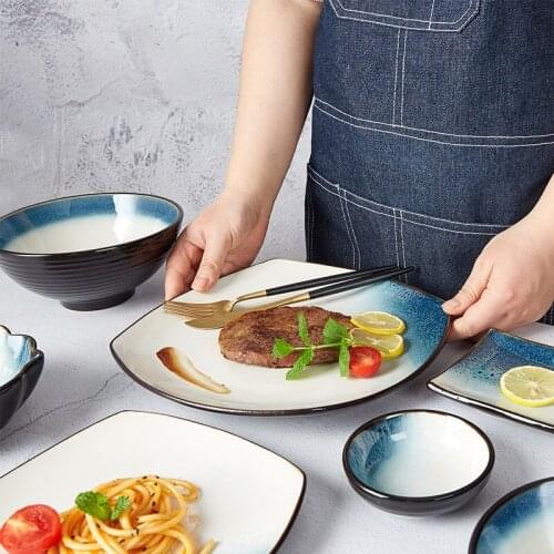 LingAo Nordic style Norway coast bowl, plate set tableware