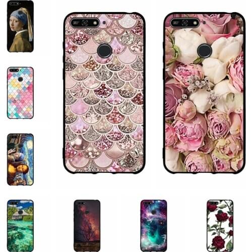 Case For Huawei Y6 2018 Cover Soft Silicone Back Shell Cover on Honor 7A Pro / Enjoy 8e Case For Huawei Y6 Prime 2018 Phone Case