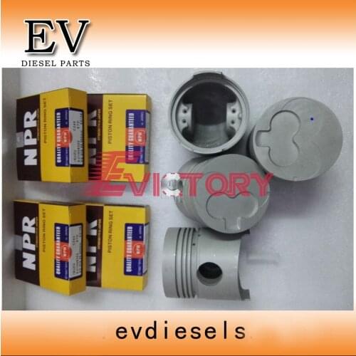 Engine rebuild kit For Deawoo forklift DC24 piston piston ring cylinder liner full gasket kit engine bearing