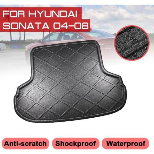 Carpet Car Floor Mat For Hyundai Sonata 2004 2005 2006 2007 2008 Rear Trunk Anti-mud Cover
