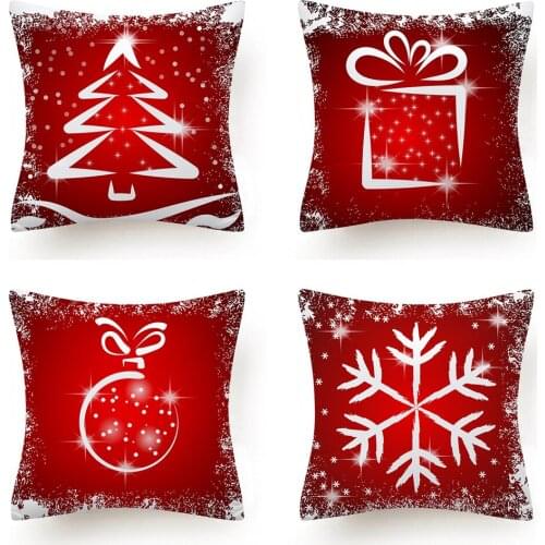 HOT SALE Christmas Cushion Cover Throw Pillow Case for Home Chair Sofa Decoration Square Pillowcases
